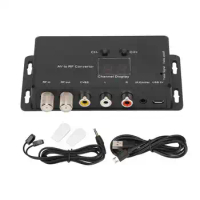 TV Link Modulator Adjustable Support PAL NTSC AV to RF Converter for Set Top Boxes AV Sources RF Modulator UHF Modulator