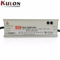 Original MEAN WELL HLG-185H-54B 185W 3.45A 54V meanwell adjustable Power Supply IP65 waterproof led driver with PFC function