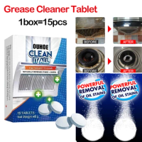 Multi-function Clean It All Effervescent Heavy Grease Cleaner Kitchen Tablet Stove Oven Powerful Stain Remover Foam Detergent