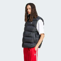ADIDAS 背心 COMMERCIAL VEST 黑色 三葉草 羽絨背心 男 IY3399