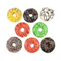10CM 1pc Artificial Donut Cake Food Artificial Squishy Donut Simulation Model Photography Props Holiday Party Table Decoration