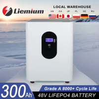 New 48V 300Ah Battery Pack 51.2V 200Ah 120Ah 100Ah Lithium Battery 8000+ Cycles for Home RV Solar Off-Grid 48V LiFePO4 NO Tax