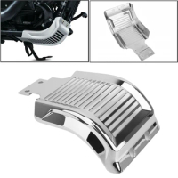 Chrome Motorcycle Engine Skid Plate Chin Fairing Air Dam Spoiler Guard Protector Cover For Harley Sportster 883 1200 XL 48 04-Up