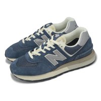【NEW BALANCE】休閒鞋 574 Legacy 男鞋 女鞋 皇室藍 灰 麂皮 拼接 經典 情侶鞋 NB(U574LGMB-D)
