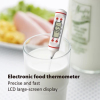 Digital Meat Thermometer Cooking Food Kitchen BBQ Water Milk Oil Liquid Oven Thermometers 304 Stainless Steel Probe Tools