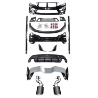 Car Front Rear Bumper Auto Body Kits for Civic 2016-2020 Upgrade FC450 Model Body kit