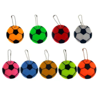 Football Pattern Reflective Keychain Safety Reflector Bag Keyrings Accessories for Backpack Jackets Stroller Wheelchairs