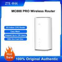 Original ZTE MC888 PRO Wireless Router 5400Mbps Wi-Fi 6 5G Indoor CPE Signal Repeater With SIM Card Slot Support Up to 128 Users