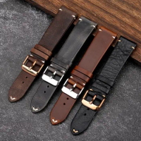 Handmade Cow Leather Watch Strap 4 Colors Available Vintage Watch Band 18mm 19mm 20mm 21mm 22mm For Citizen Casio SEIKO