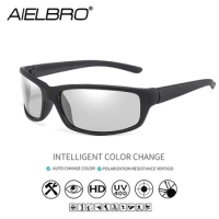 AIELBRO Photochromic Cycling Sunglasses Black gafas ciclismo Men's Glasses Sports Bike Glasses 18g Lightweight Glasses Cycling
