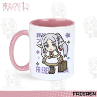 Anime Sousou No Frieren Beyond Journey's End Stark Fern Mugs Cosplay Ceramic Coffee Water Cup Men Women Cartoon Drinking Cup NEW
