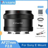 7artisans 27mm F2.8 APS-C AF Auto Focus Lens Large Aperture for Sony E A7C A7mII A7SIII A7RIII A7RV A7CII A6400 A6600 NEX-3N FX3