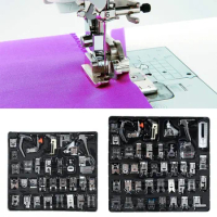 Presser Feet Kit Set For Brother Singer Janome Knitting Blind Stitch Darning Sewing Machine Accessories 32/42Pcs