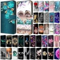 For Samsung S8 S9 Plus Case Painted Pattern Wallet Flip Stand Cover for Samsung Galaxy S8 S9 Plus S8+ S7 Edge Phone Case Fundas