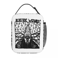 Vinum Sabbathi Electric Wizard Metal Music Band Thermal Insulated Lunch Bag Portable Food Bag Thermal Cooler Lunch Box