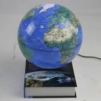 Floating Globe Magnetic Levitation Globe Educational Supplies Luminous Earth Globe Cosmic Cover Book