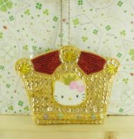 【震撼精品百貨】Hello Kitty 凱蒂貓-拉鍊零錢包-亮片衣服