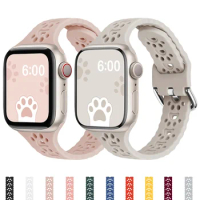 Sport Silicone Strap for Apple Watch Ultra Band 49mm 45mm 44 42 38 40 41 mm woman Bracelet for correa iWatch Series 8 7 SE 5 4 3