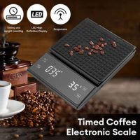 Coffee Scale 3kg/0.1g High Precision Pour Over Drip Espresso Scale with Back-Lit LCD Display Kitchen Accessories with Timer