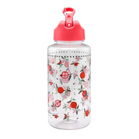 ขวดน้ำ 1L Water Bottle ลาย Pomegranate สีครีม