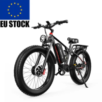 Free shipping 2023 Hot Sale Dual Motor 26" Fat Tire Electric Bike Mountain Bike 750w * 2 Snow Bike DUOTTS S26
