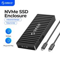 ORICO M.2 NVMe SSD Enclosure Container Design 10Gbps M2 SATA SSD Case USB3.1 Gen2 Type-C Output for Laptop Computer Accessories
