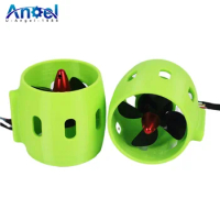 DC 12V-24V 20A Underwater Thruster CW CCW Engine With 4-Blade Propeller For Jet Boat Robot Submarine RC Model
