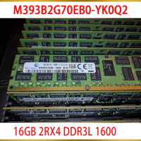 1Pcs 16GB 2RX4 DDR3L 1600 PC3L-12800R ECC For Samsung Server Memory M393B2G70EB0-YK0Q2