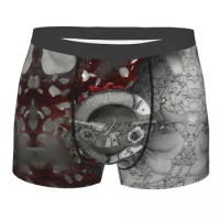 Custom Novelty Guns N Roses Hard Rock Band Boxers Shorts Panties Men's Underpants Comfortable Bullet Logo Briefs Underwear