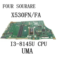 For ASUS VivoBook S15 X530FN X530FA X530F X530FF S5300F Laptop Motherboard with I3-8145U CPU Mainboard