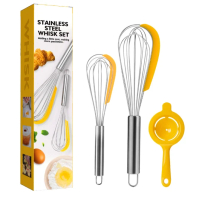 不鏽鋼手動打蛋器套裝#DADADI