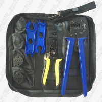 Solar crimping tool kits for 2.5-6.0mm2 cable with 2pcs solar crimping dies PV connectors crimping tool set