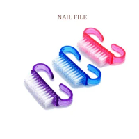 10Pcs Plastic Nail Clean Brush Manicure Pedicure Soft Remove Dust Brush Makeup Nail Art Gel Care Reusable Acrylic File Tool Set