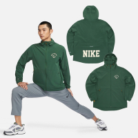 Nike 連帽外套 Wellness Running 防風 男款 綠 黃 跑步 訓練 可收納 梭織 FV3970-323