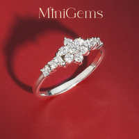 MiniGems แหวนเงินแท้ 925 เพชรสวิส(CZ) แหวนคู่ แหวนแต่งงาน แหวนผู้หญิง แหวนผู้ชาย 07031