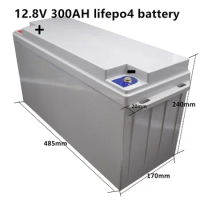 LiFePO4 12V 300AH Battery 12.8V Solar Battery Deep Cycle for Car RV Golf Cart Accept 4 String Assembly 48V 300AH