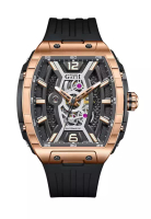 Bonest Gatti 自動中性不鏽鋼手錶，橡膠錶帶