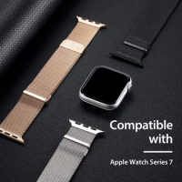 DUX DUCIS AppleWatch Milan style strap apple magnetic fashion stainless steel chain wrist strap cross