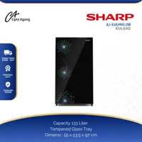 SHARP SHINE MAGNEGLAS SERIESKULKAS ES 1 PINTU 133L 133 LITER SHARP SJX167MGDP SJX 167 MGDP SJX167 MG