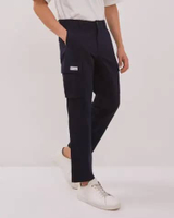 AMK Celana Pria Cargo Panjang PT Harvey Lp Navy Blue 36