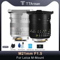 TTArtisan 21mm F1.5 Full Fame Lens Lanscape for Leica M-Mount Cameras Like Leica M-M240 M2 M3 M4 M7 M6 M8 M9 M10 M9p