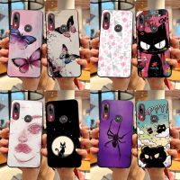 Ốp Lưng TPU Mềm, Màu Đen, In Họa Tiết, Ốp Lưng Bảo Vệ, Cho Motorola Moto E6 Plus, E6S, PAGA0004, PAG