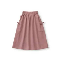 Rok Panjang Katun Anak Perempuan Pink/ Girls Maxi Cotton Skirt Pink/ RJG Little Garden 4-5 tahun