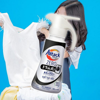日本 花王 KAO Attack Zero超濃縮洗衣精(滾筒式噴槍型)黑(380g)【小三美日】 DS024715 洗衣膠囊
