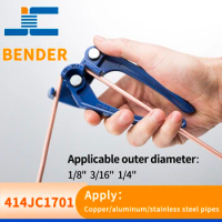 Copper Tube Bender, Tubing Bender 90°,Fuel Brake Pipe Bender Hand Tool 1/4“ 3/16” 1/8“ ,3 In 1 Pipe Tubing Bender
