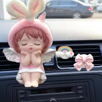 Máy làm thơm không khí xe hơi Hình dáng dễ thương Annie Baby, Thiết kế cao cấp, Hương thơm lâu dài P