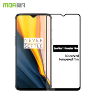 Oneplus 7 1+7 Pro Tempered Glass Screen Protector MOFI 3D Full Coverage 9D Edge Glass Protective Film for OnePlus 7 Pro