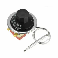 Electric Oven Thermostat, Adjustable Temperature Controller, 30-110C 16A 2 Pin