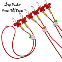 Strap Masker Anak Kupu Kalung Masker Anak Karakter Tali Masker Anak Konektor Masker 2in1 Konektor Ma
