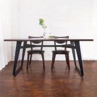 Boden-萊森工業風6尺實木餐桌-180x90x75cm